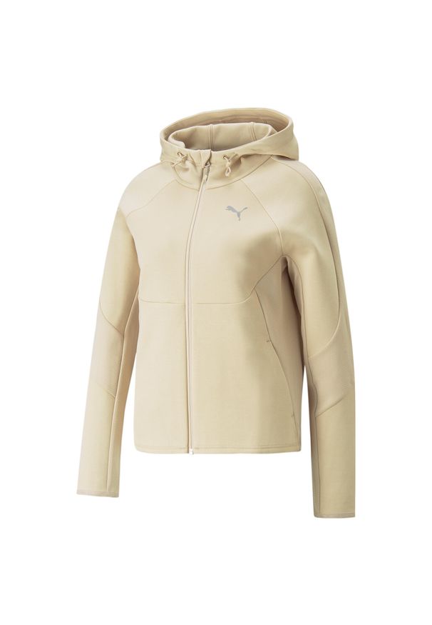 Bluza Sportowa Damska Puma Evostripe Fz. Kolor: beżowy. Sport: fitness