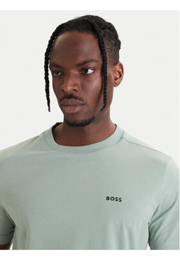 BOSS T-Shirt 50506373 Zielony Regular Fit. Kolor: zielony. Materiał: bawełna