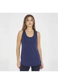 LEGEA - Top fitness damski MIMAS niebieski. Kolor: niebieski. Materiał: bawełna. Sport: fitness #1