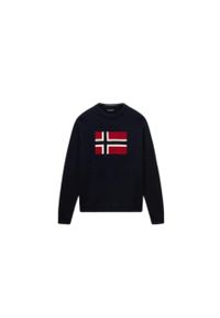 Koszulka z długim rękawem Napapijri D-Mura C. Kolor: niebieski. Długość rękawa: długi rękaw. Długość: długie. Sport: turystyka piesza #1