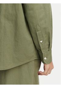 Tommy Jeans Koszula DW0DW22209 Zielony Relaxed Fit. Kolor: zielony. Materiał: len #5