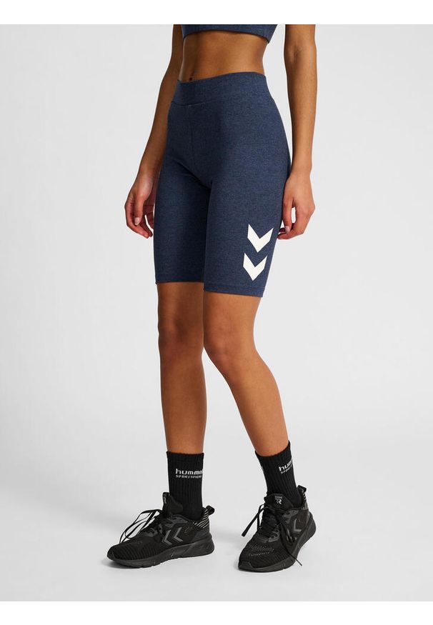 Szorty damskie Hummel Pulse Logo MW. Kolor: wielokolorowy, niebieski, zielony. Sport: fitness