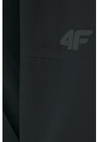4f - 4F kurtka outdoorowa kolor czarny przejściowa oversize. Kolor: czarny. Materiał: materiał