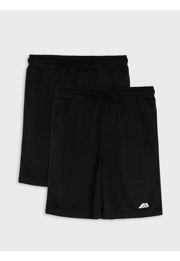 Sinsay - Szorty sportowe 2 pack Active - czarny. Kolor: czarny. Styl: sportowy