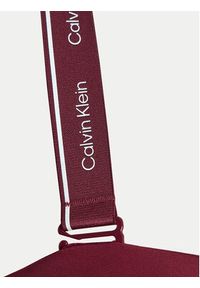 Calvin Klein Swimwear Góra od bikini KW0KW02731 Bordowy. Kolor: czerwony. Materiał: syntetyk #4