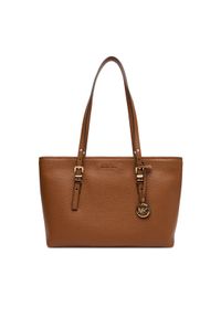 MICHAEL Michael Kors Torebka Quinn 30T5GQNT2L Brązowy. Kolor: brązowy. Materiał: skórzane