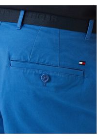 TOMMY HILFIGER - Tommy Hilfiger Szorty materiałowe Denton MW0MW42349 Niebieski Slim Fit. Kolor: niebieski. Materiał: bawełna #7