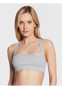 Chantelle Biustonosz top Cotton Comfort C15P10 Szary. Kolor: szary. Materiał: bawełna