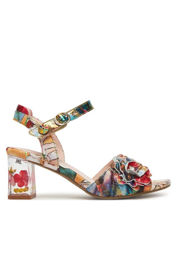 Sandały Laura Vita. Wzór: kolorowy