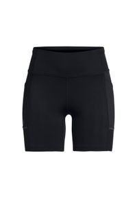 Krótkie spodenki damskie Under Armour Launch Tight. Kolor: czarny. Materiał: tkanina. Długość: krótkie. Sport: fitness #1