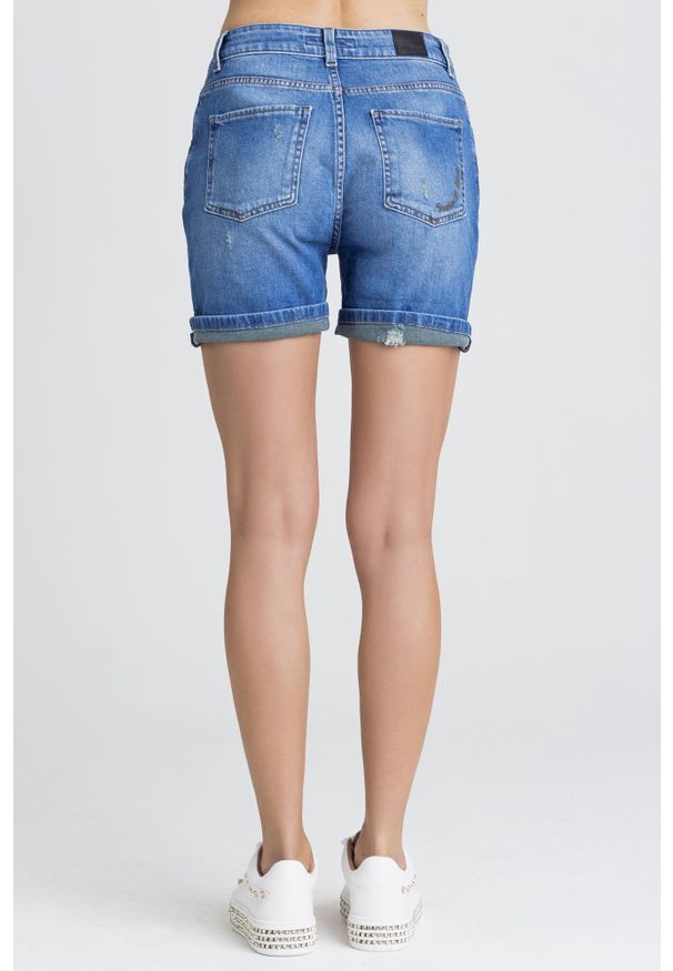 SZORTY JEANSOWE Trussardi Jeans. Stan: podwyższony. Długość: krótkie. Sezon: lato. Styl: rockowy, klasyczny