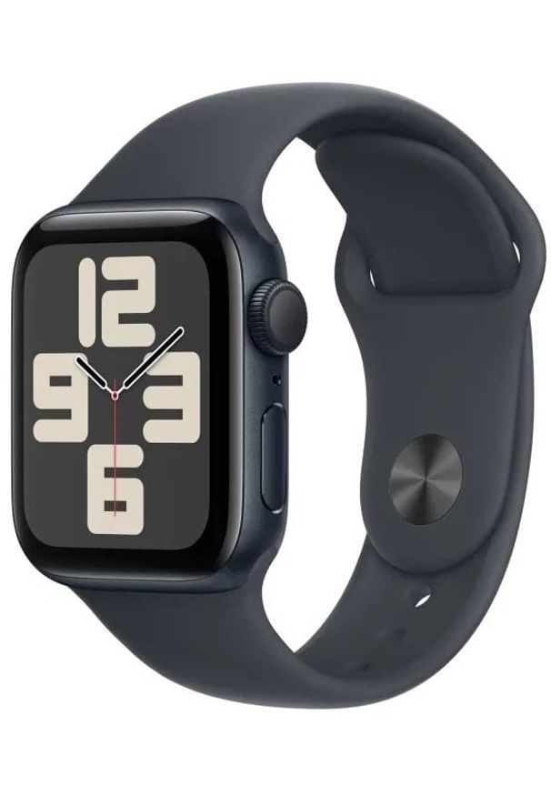 APPLE - Apple Watch SE 2024 GPS 40mm Midnight Aluminium Case with Midnight Sport Band - S/M,Model A2722. Styl: sportowy