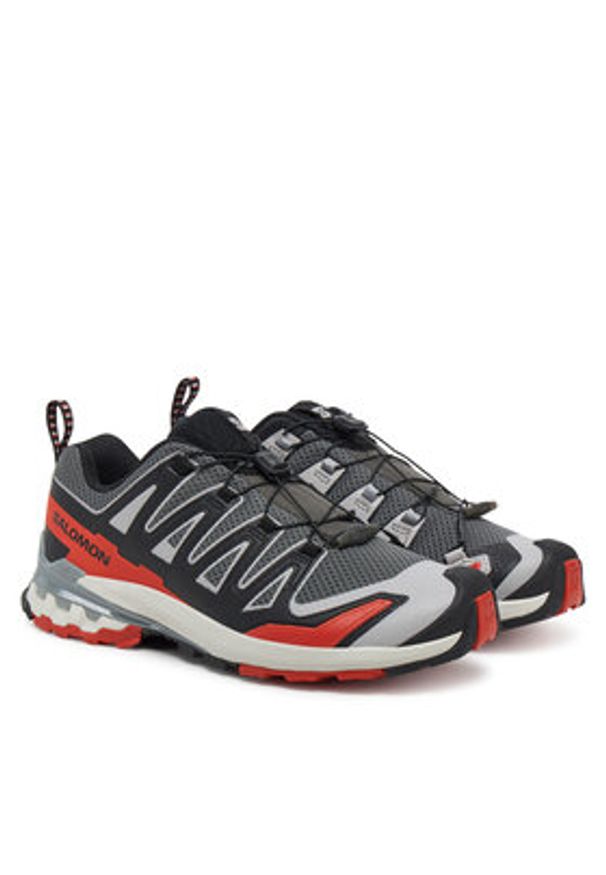 salomon - Salomon Buty do biegania Xa Pro 3D V9 L47747600 Szary. Kolor: szary. Materiał: materiał