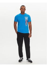 Napapijri T-Shirt S-Turin NP0A4HQG Niebieski Regular Fit. Kolor: niebieski. Materiał: bawełna #4
