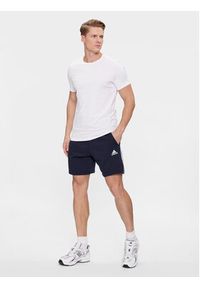 Adidas - adidas Szorty sportowe Essentials French Terry 3-Stripes Shorts IC9436 Niebieski Regular Fit. Kolor: niebieski. Materiał: bawełna. Styl: sportowy #4