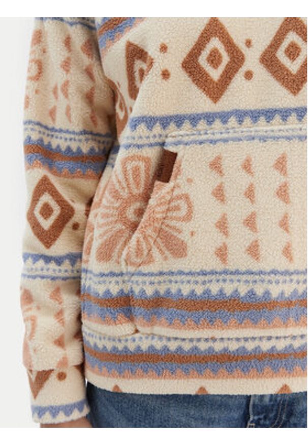 Roxy Polar Live Out Loud ERJPF03169 Beżowy Relaxed Fit. Kolor: beżowy. Materiał: syntetyk