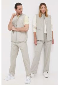 Rains spodnie 18700 Woven Pants Regular kolor zielony proste high waist. Stan: podwyższony. Kolor: zielony. Materiał: tkanina #1