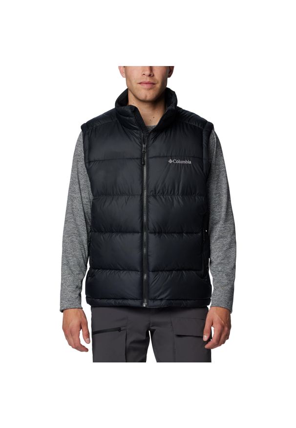 columbia - Kamizelka turystyczna męska Pike Lake II Vest. Kolor: czarny. Materiał: poliester. Sport: turystyka piesza