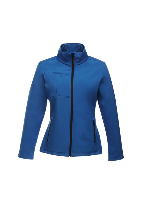 Regatta - Kurtka Damska Octagon II Soft Shell. Kolor: czarny, niebieski, wielokolorowy