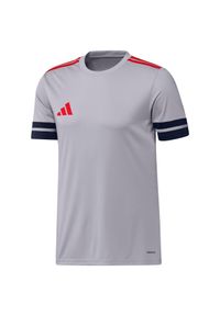 Adidas - Koszulka męska adidas Squadra 25. Kolor: czerwony, szary, wielokolorowy, czarny. Sport: piłka nożna