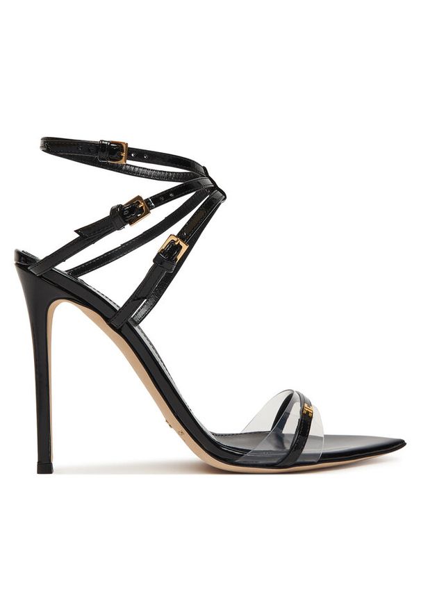 Sandały Elisabetta Franchi. Kolor: czarny