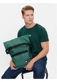 Tommy Jeans Plecak Tjm Daily Rolltop Backpack AM0AM11965 Zielony. Kolor: zielony. Materiał: materiał #4