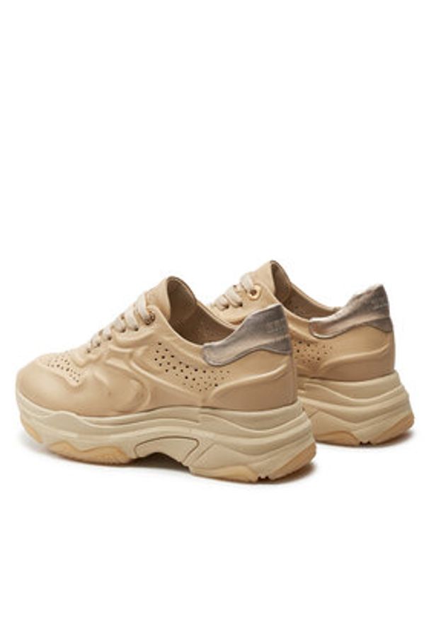 Bronx Sneakersy Baisley 66511-AM3742 Beżowy. Kolor: beżowy. Materiał: skóra