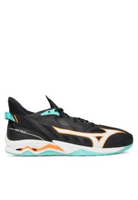 Mizuno Buty halowe Wave Phantom 4 X1GA2350 Czarny. Kolor: czarny. Materiał: skóra. Model: Mizuno Wave