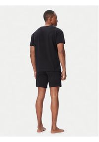 Hugo - HUGO Piżama Laze 50534566 Czarny Regular Fit. Kolor: czarny. Materiał: bawełna #2