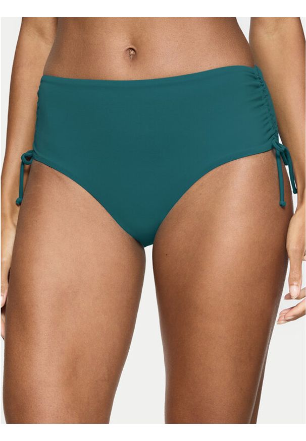 Triumph Dół od bikini Summer Mix & Match 10222848 Zielony. Kolor: zielony. Materiał: syntetyk