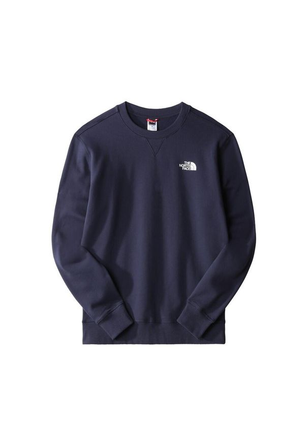 Bluza turystyczna męska The North Face M Simple Dome Crew. Kolor: niebieski. Styl: sportowy. Sport: turystyka piesza