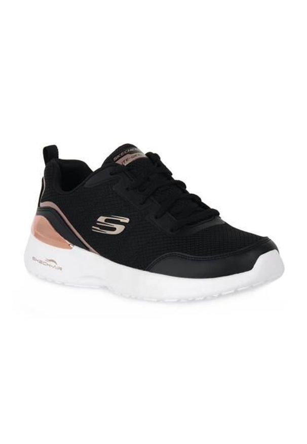 skechers - Buty do chodzenia damskie Skechers Skech Air. Zapięcie: sznurówki. Kolor: czarny. Materiał: materiał. Szerokość cholewki: normalna. Sport: turystyka piesza