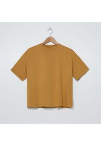 House - Koszulka oversize z efektem sprania - Żółty. Kolor: żółty #1