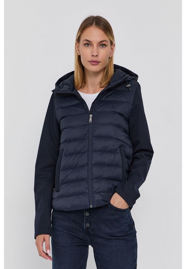 Polo Ralph Lauren Kurtka damska kolor granatowy przejściowa. Okazja: na co dzień. Typ kołnierza: polo. Kolor: niebieski. Materiał: materiał, włókno. Styl: casual
