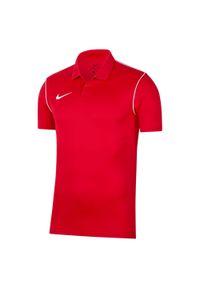 Koszulka treningowa męska Nike Dry Park 20. Typ kołnierza: polo. Kolor: czerwony