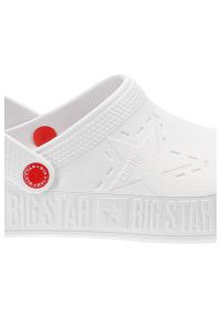 Big-Star - Białe Klapki Big Star Wodoodporne Buty Damskie. Okazja: na plażę, na co dzień. Kolor: biały. Sezon: lato. Styl: casual, sportowy #3