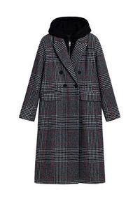 Desigual Płaszcz wełniany Capucha 25WWEW13 Szary Regular Fit. Kolor: szary. Materiał: syntetyk #2