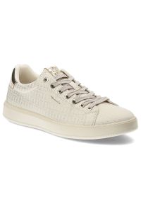 Złote Sneakersy Tamaris Stylowe Obuwie Damskie. Okazja: na co dzień. Zapięcie: sznurówki. Kolor: złoty. Materiał: materiał. Styl: elegancki #1