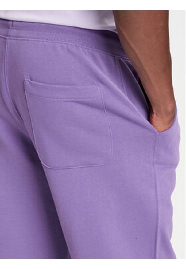 United Colors of Benetton - United Colors Of Benetton Spodnie dresowe 342ZUF01B Fioletowy Regular Fit. Kolor: fioletowy. Materiał: bawełna