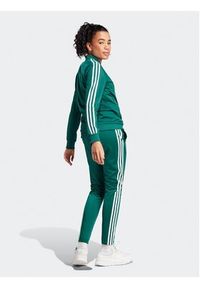 Adidas - adidas Dres Essentials 3-Stripes IJ8785 Zielony Slim Fit. Kolor: zielony. Materiał: syntetyk #2