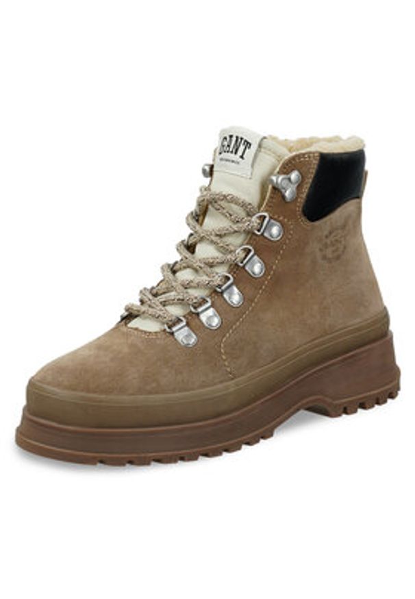 GANT - Gant Trapery 31543082 Brązowy. Kolor: brązowy. Materiał: skóra, zamsz