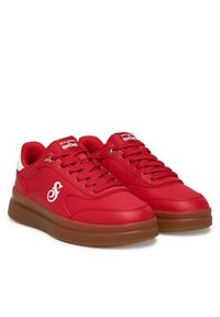 skechers - Skechers Sneakersy Snoop Dogg Courtside Urban 251200/RDW Czerwony. Kolor: czerwony. Materiał: skóra #4