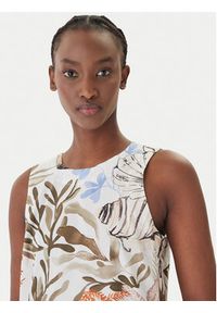 Marella Sukienka codzienna Sultano 2613221322 Biały Regular Fit. Okazja: na co dzień. Kolor: biały. Materiał: bawełna. Typ sukienki: proste. Styl: casual #5