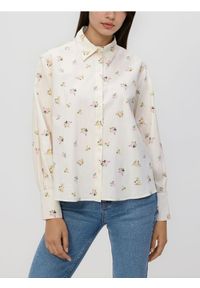 Reserved - Koszula w kwiaty - wielobarwny. Materiał: tkanina, bawełna. Wzór: kwiaty. Styl: klasyczny #1