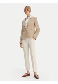 BOSS Marynarka Jia14 50556336 Beżowy Slim Fit. Kolor: beżowy. Materiał: syntetyk #3