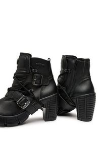 NEW ROCK Botki M-TRCASCO004-V2 Czarny. Kolor: czarny. Materiał: skóra. Styl: rockowy