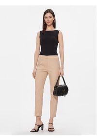 Weekend Max Mara Spodnie materiałowe Vite 2415131031 Beżowy Regular Fit. Kolor: beżowy. Materiał: bawełna