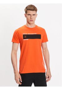 INDICODE T-Shirt Kato 40-949 Czerwony Regular Fit. Kolor: czerwony. Materiał: bawełna