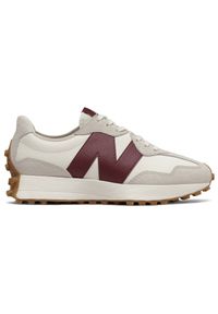 Buty damskie New Balance WS327KA – beżowe. Kolor: beżowy. Materiał: zamsz, nylon. Szerokość cholewki: normalna. Sezon: lato