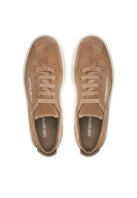 Emporio Armani Sneakersy X3X207 XR158 00085 Brązowy. Kolor: brązowy #4